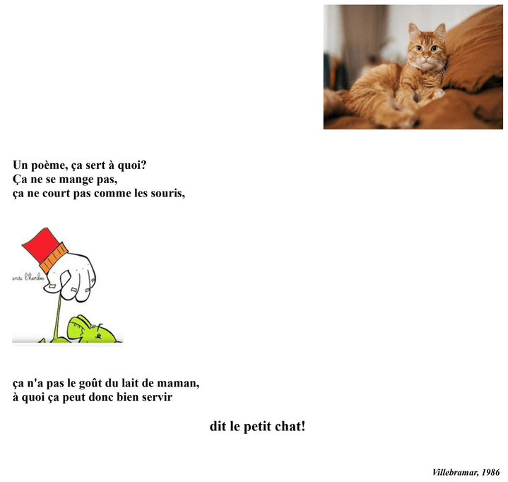 un poème sur les chats